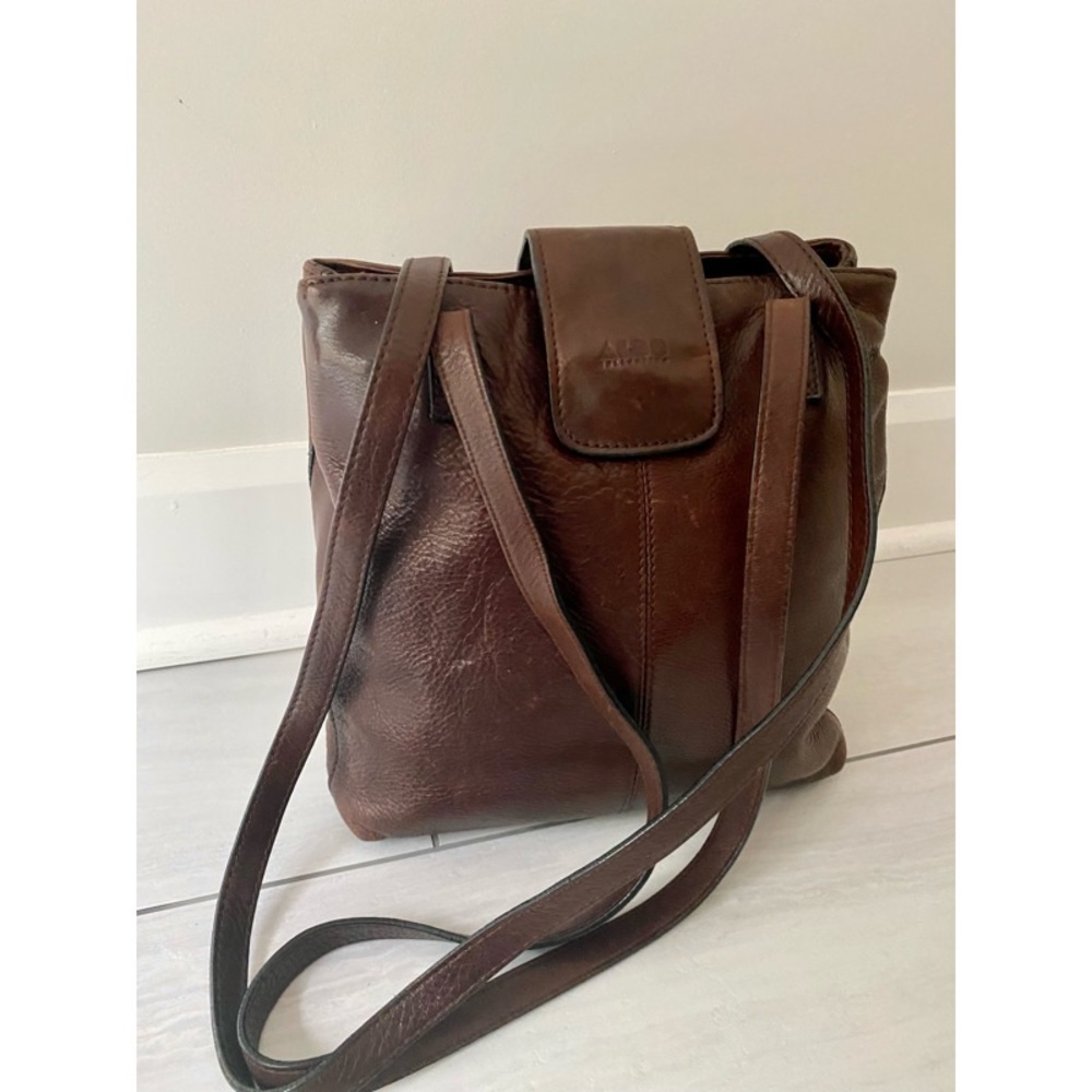 ALDO VINTAGE 90s genuine leather brown purse bag - Picture 5 of 15